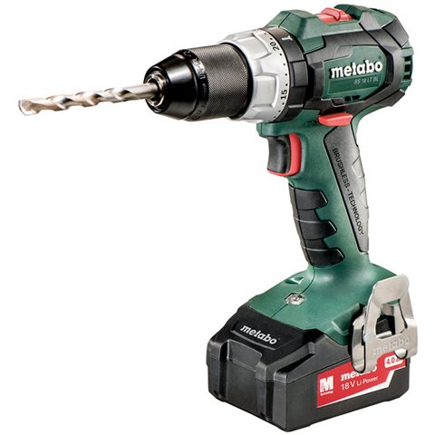 Metabo BS 18 LT BL Borrskruvdragare med 2,4Ah batterier och laddare