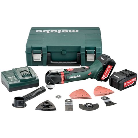 Metabo MT 18 LTX Multiverktyg med 5,2Ah batterier och laddare