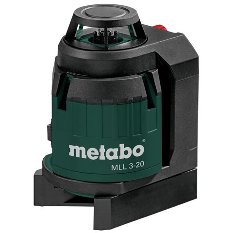 Metabo MLL 3-20 Korslaser med 1,5V batterier och väska