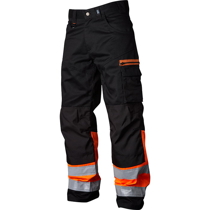 Vidar Workwear V500552D120 Midjebyxa orange/svart D120