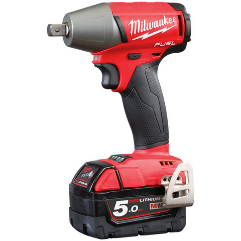 Milwaukee M18 FIWP12-502C Mutterdragare med 5,0Ah batterier och laddare