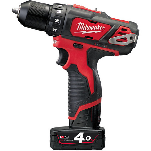 Milwaukee M12 BDD-402C Borrskruvdragare med batterier och laddare