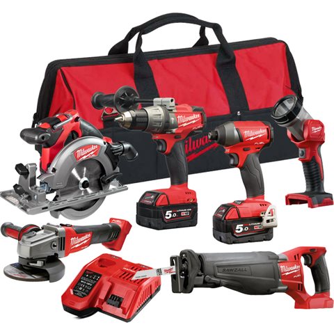 Milwaukee M18 FPP6A-502B Verktygspaket